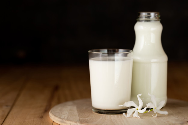 Leite fermentado e leite pasteurizado